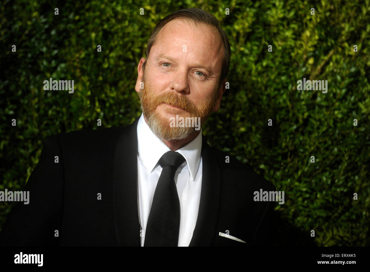 New York, Stati Uniti d'America. 07Th Giugno, 2015. Kiefer Sutherland che frequentano il teatro americano del parafango annuale 69Tony Awards al Radio City Music Hall il 7 giugno 2015 a New York City. Credito: dpa picture alliance/Alamy Live News Foto Stock