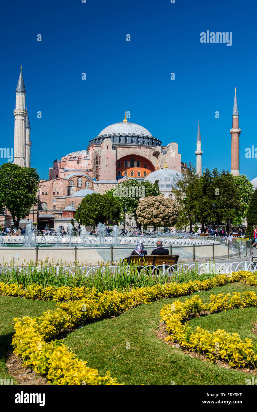 Hagia Sophia, Sultanahmet, Istanbul, Turchia Foto Stock