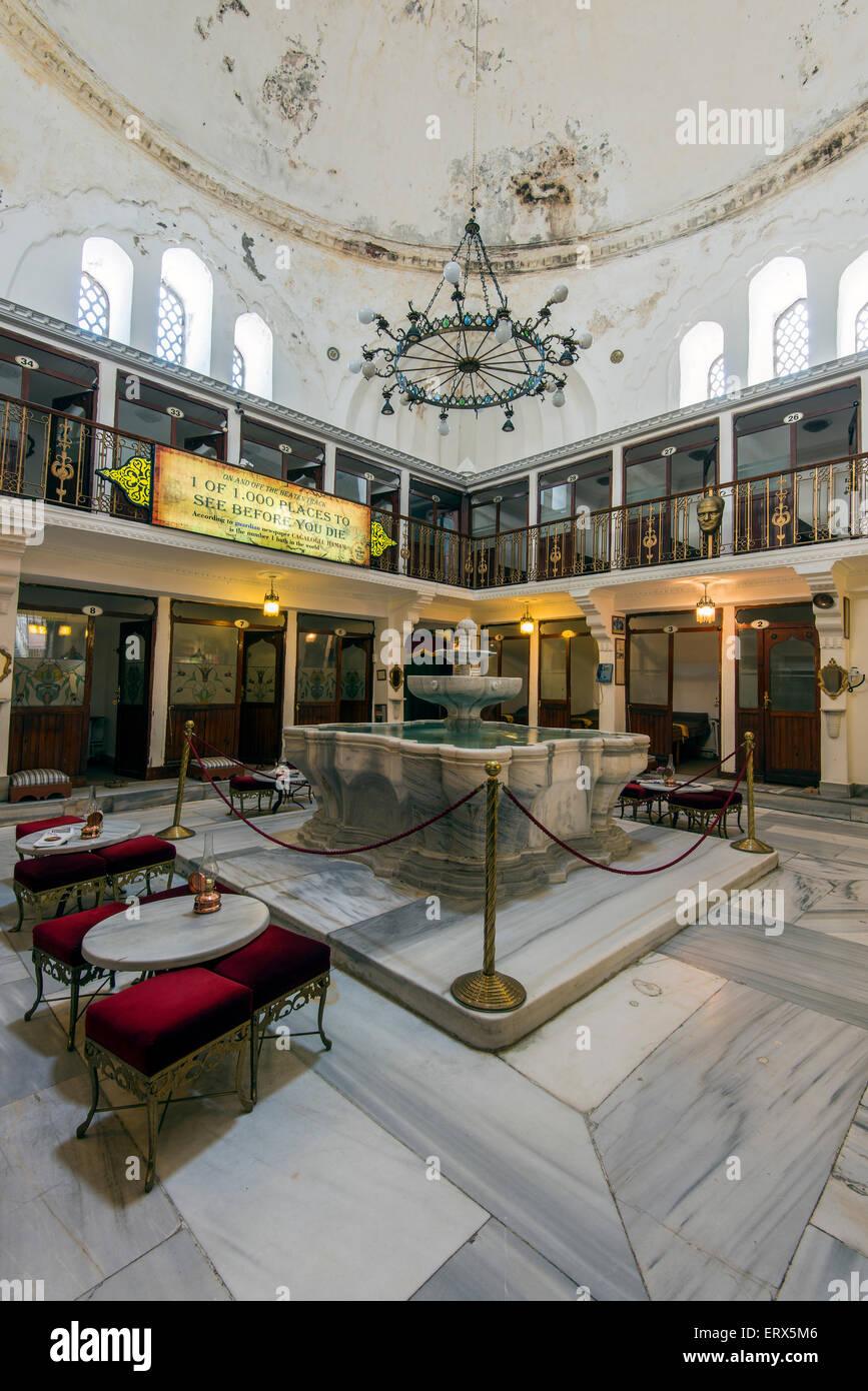 Bagno Turco Cagaloglu Hamami, Istanbul, Turchia Foto Stock