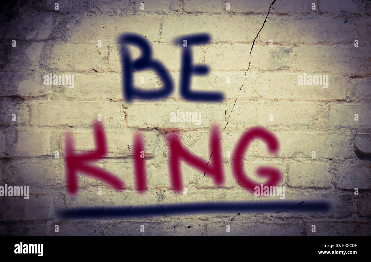 Essere re concetto Foto Stock