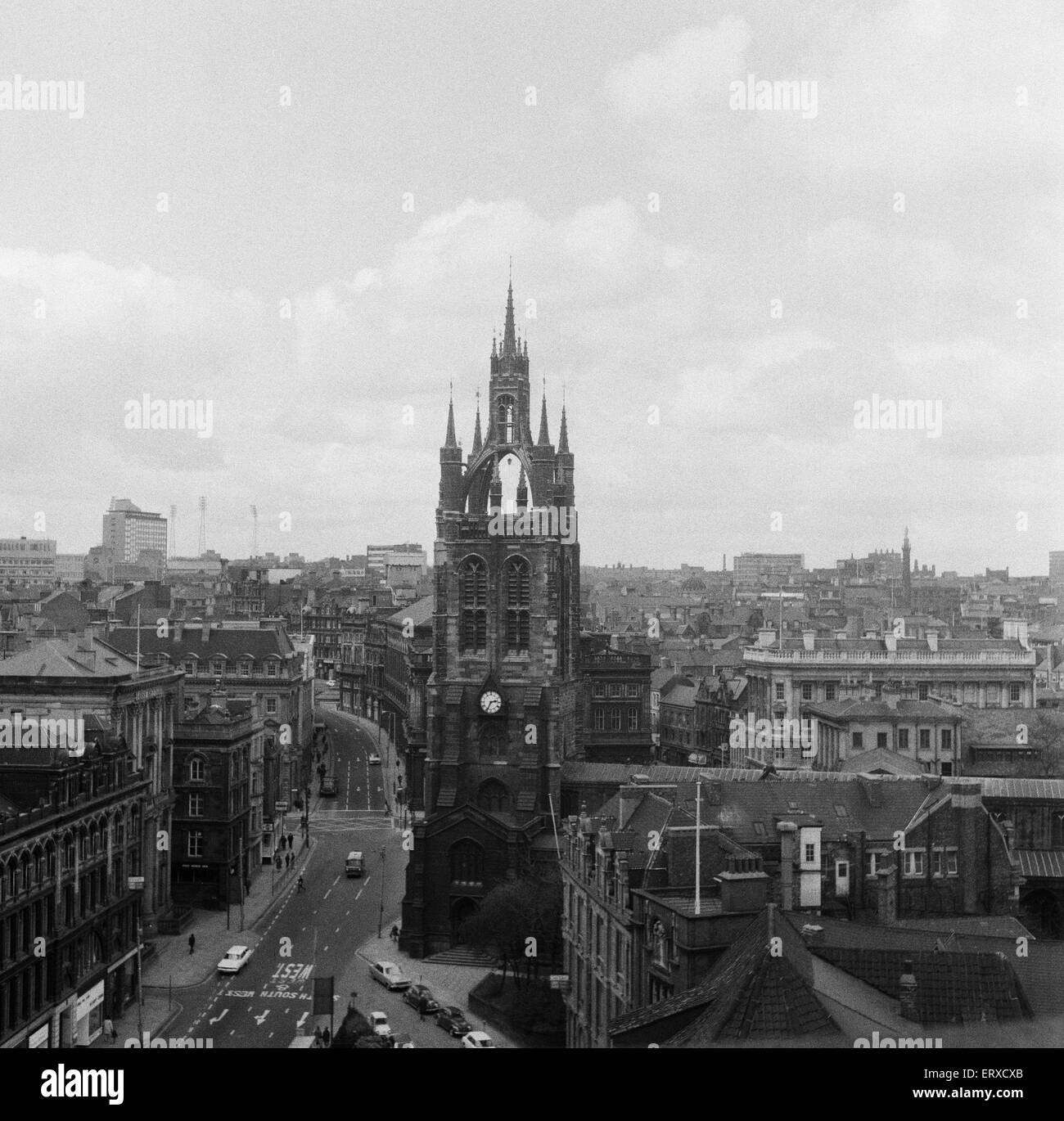 Newcastle cattedrale, Chiesa di San Nicola, Newcastle upon Tyne, Tyne and Wear, circa sessanta. Foto Stock
