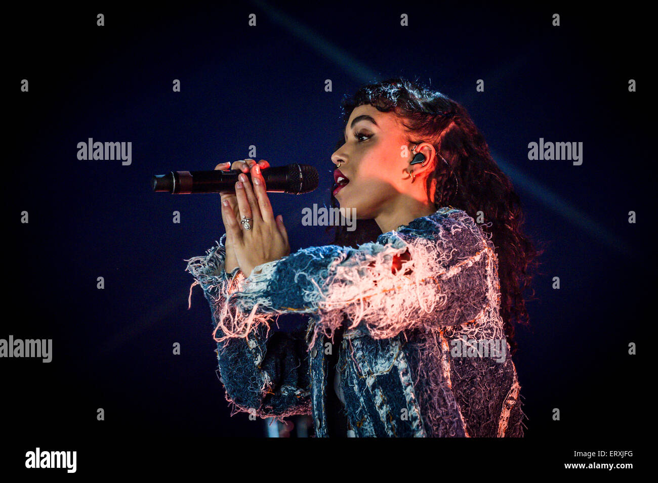 FKA ramoscelli effettuando al Parklife 2015 music festival di Heaton Park, Manchester domenica 7 giugno 2015 Foto Stock