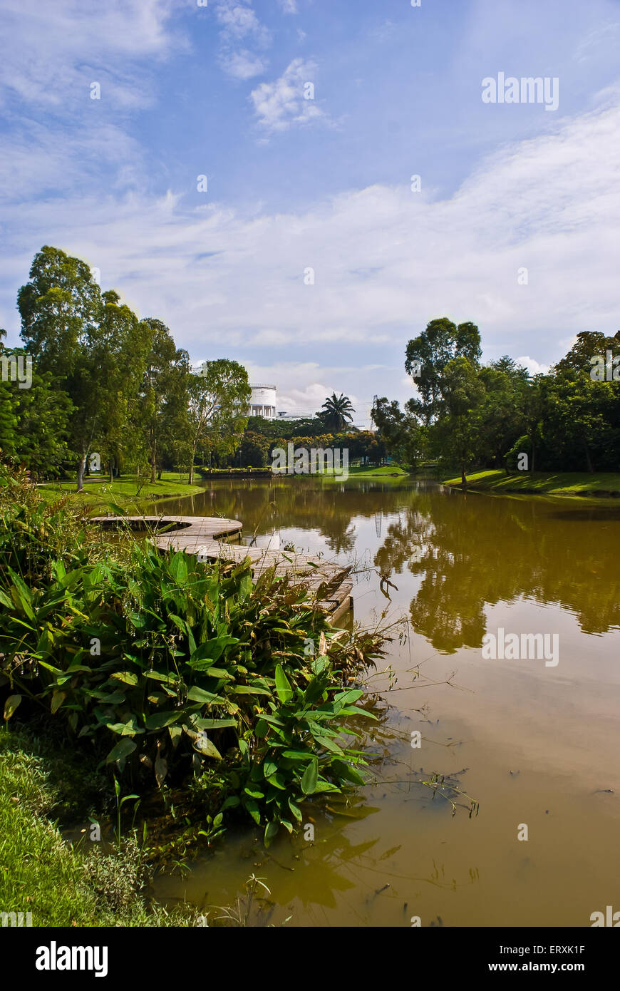 Lato Lago Garden Park Foto Stock