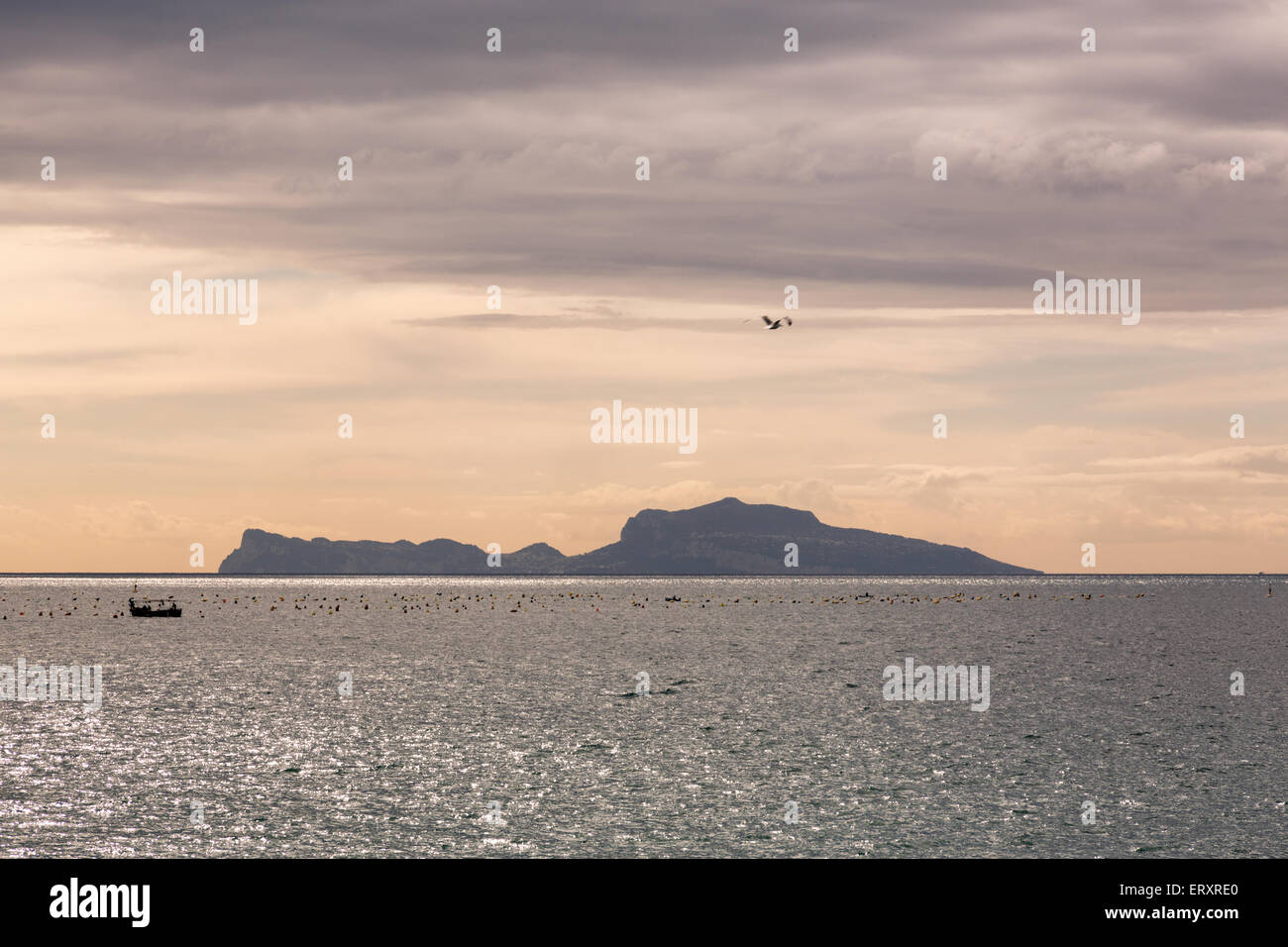Capri (Napoli, Italia) - Isola al tramonto Foto Stock