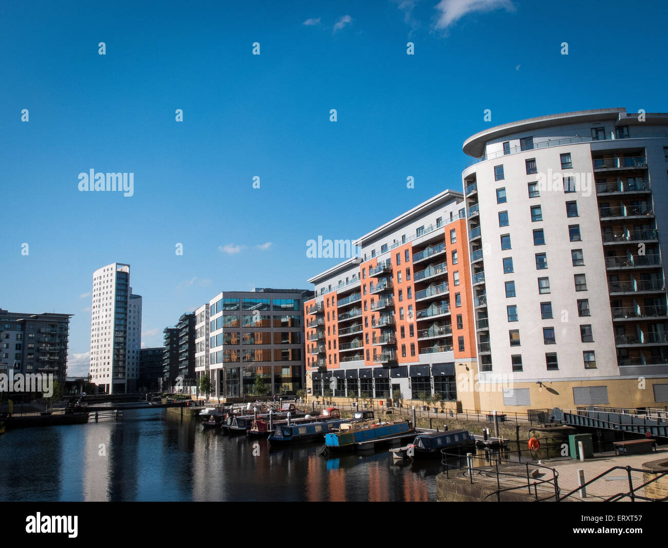 Clarence Dock, Leeds, West Yorkshire, Inghilterra, Regno Unito Foto Stock