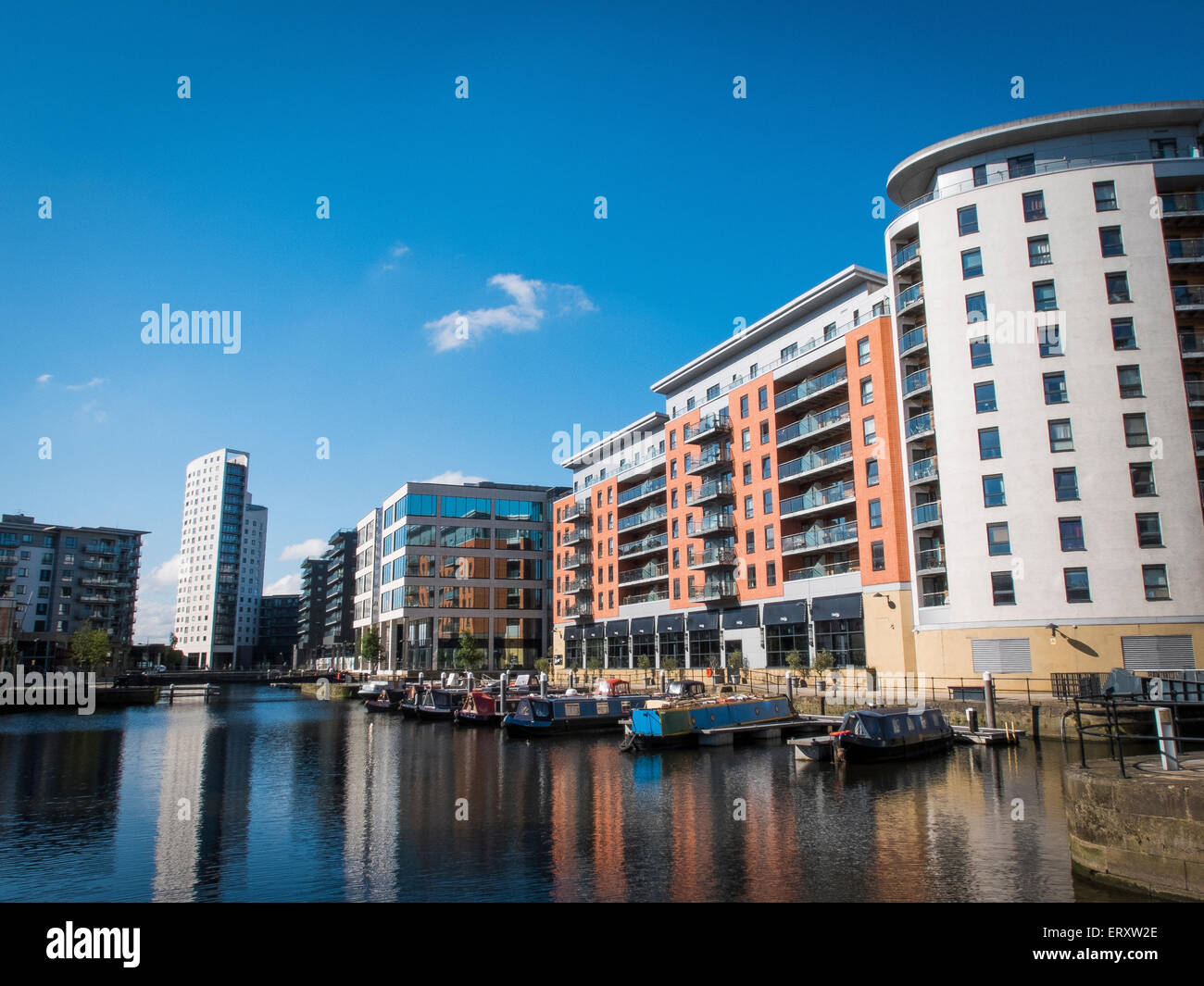 Clarence Dock, Leeds, West Yorkshire, Inghilterra, Regno Unito Foto Stock