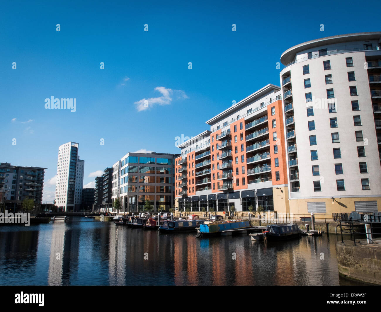 Clarence Dock, Leeds, West Yorkshire, Inghilterra, Regno Unito Foto Stock