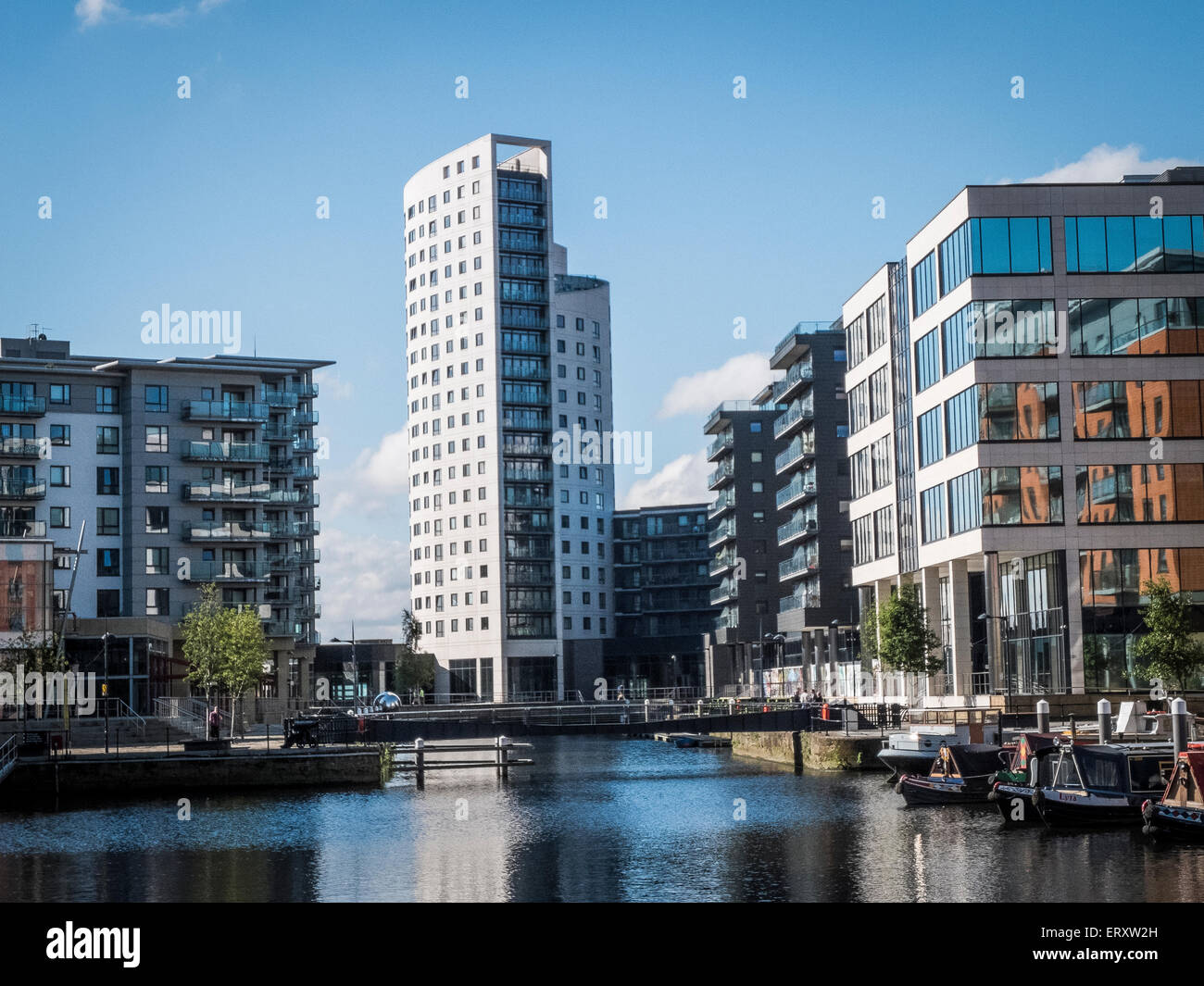 Clarence Dock, Leeds, West Yorkshire, Inghilterra, Regno Unito Foto Stock