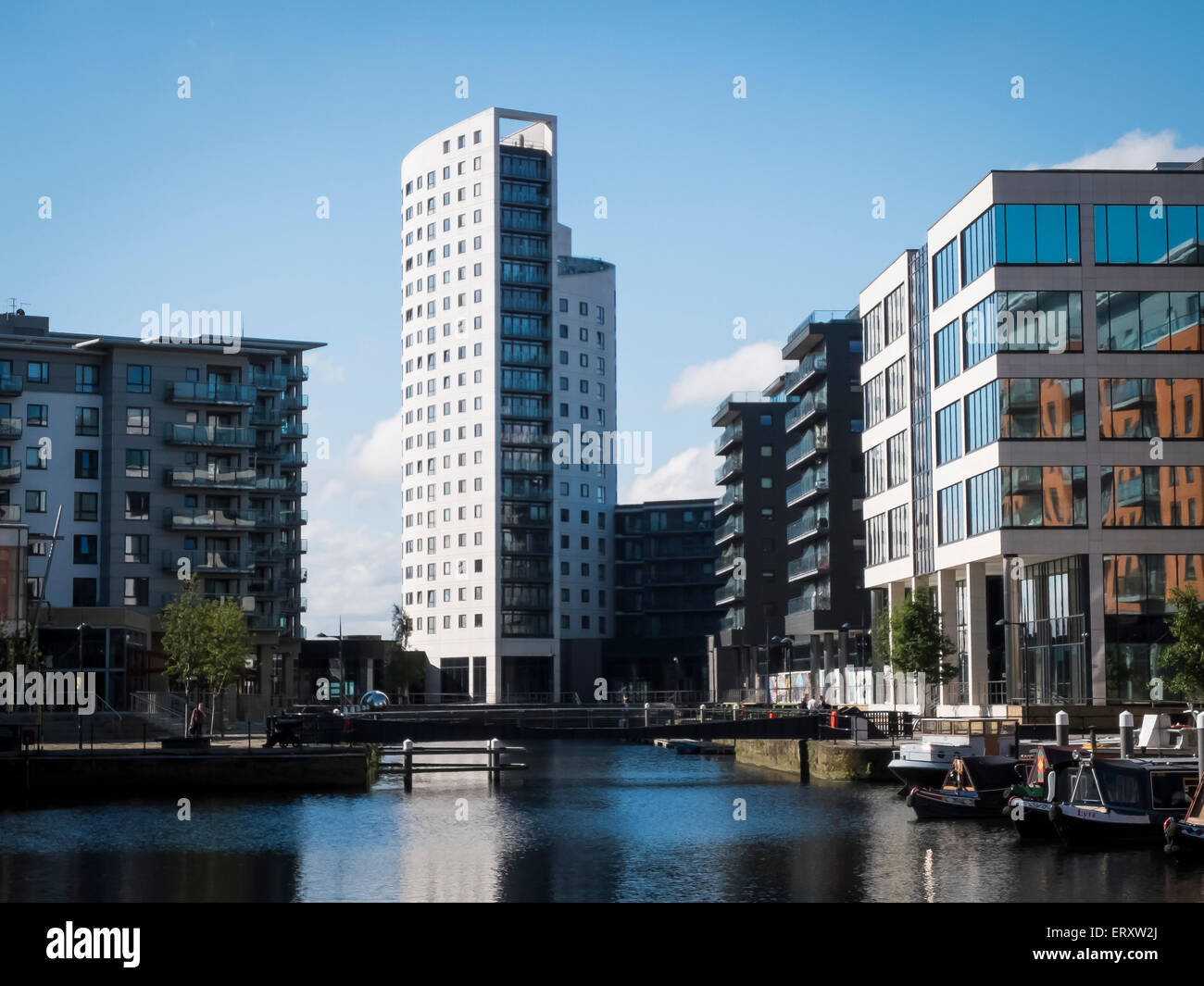 Clarence Dock, Leeds, West Yorkshire, Inghilterra, Regno Unito Foto Stock