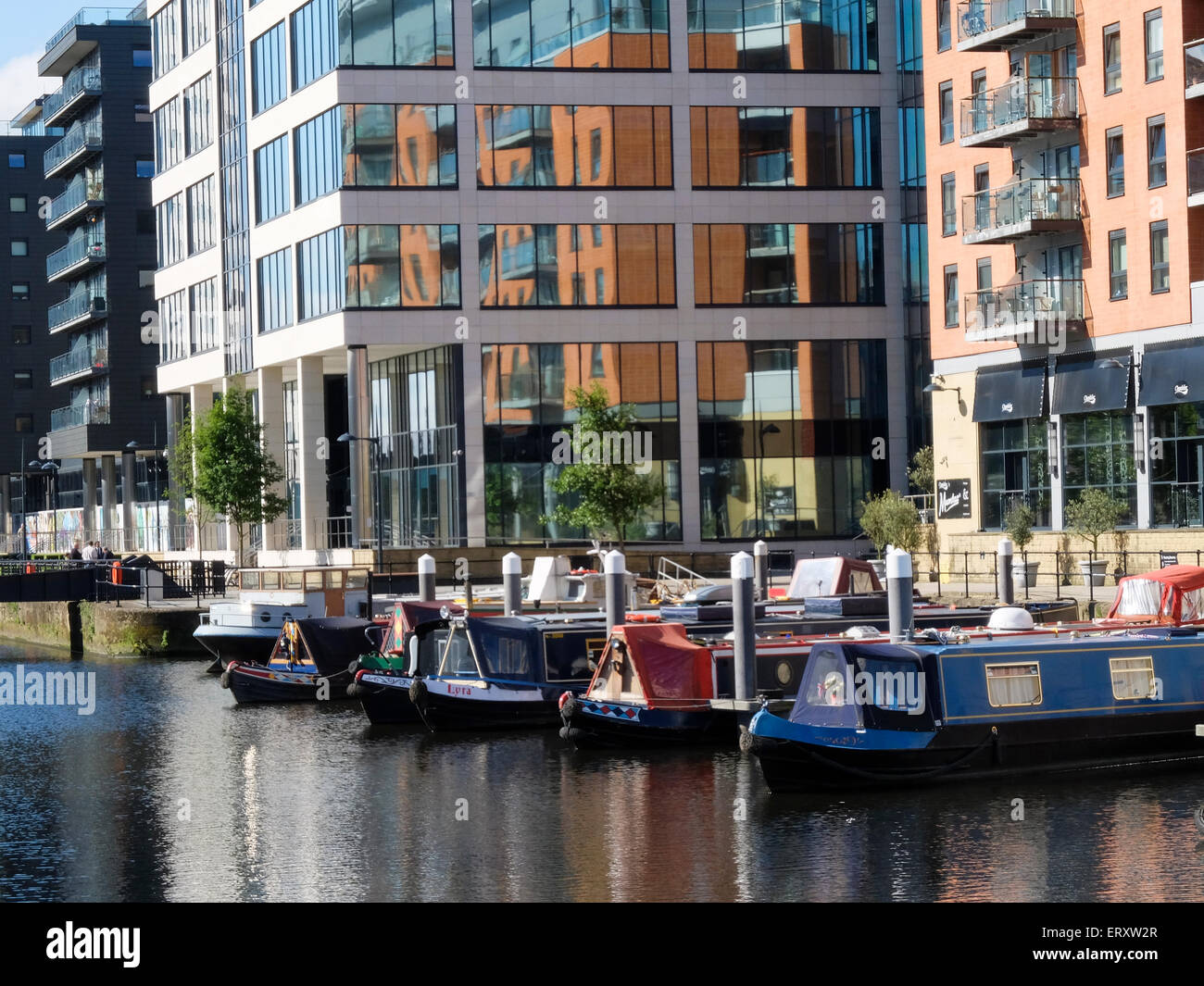Clarence Dock, Leeds, West Yorkshire, Inghilterra, Regno Unito Foto Stock