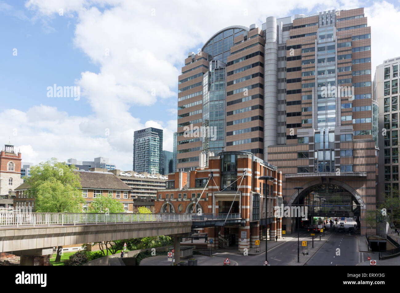 125 London Wall o Alban Gate sviluppo ufficio progettato da Sir Terry Farrell. Foto Stock