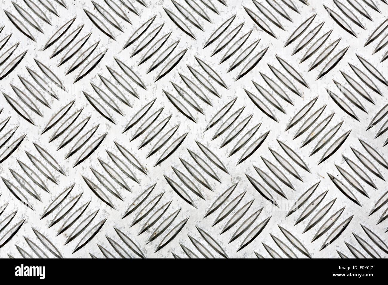 Piastra di diamante, noto anche come piastra di controllo, piastra di battistrada, tratteggiato kick plate Durbar e la piastra a pavimento per la texture dello sfondo. Foto Stock