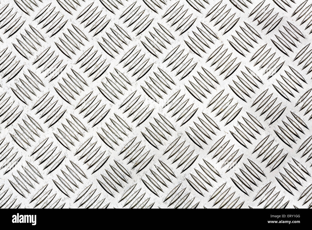 Piastra di diamante, noto anche come piastra di controllo, piastra di battistrada, tratteggiato kick plate Durbar e la piastra a pavimento per la texture dello sfondo. Foto Stock