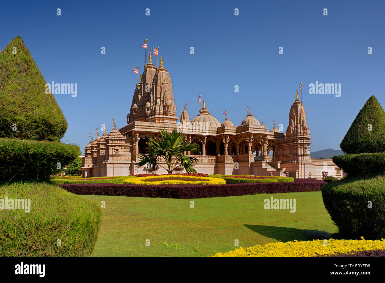 BAPS Shree Swaminarayan Mandir Aksharvadi ; District Junagadh ; Saurashtra ; Gujarat ; India , Asia Foto Stock