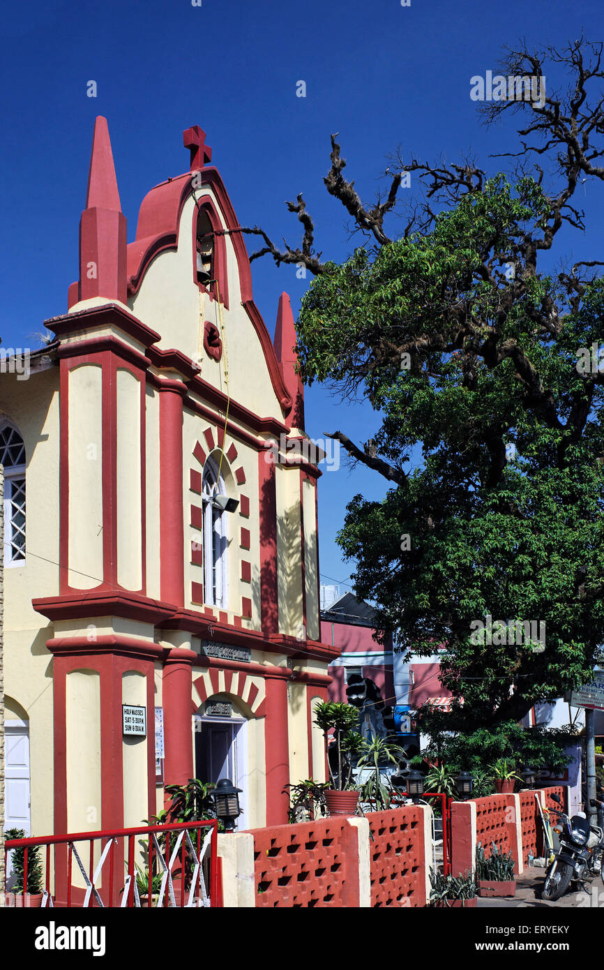 La chiesa della Santa Croce nel 1831 ANNUNCIO ; Mahabaleshwar ; Maharashtra ; India Foto Stock