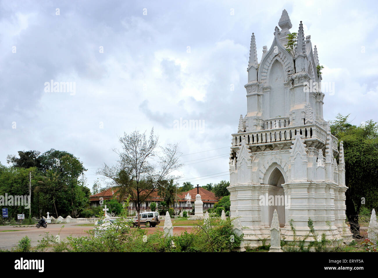 Old Church ; Chandor , Margaon , Madgaon , Margao ; Goa del Sud ; Goa ; India , asia Foto Stock