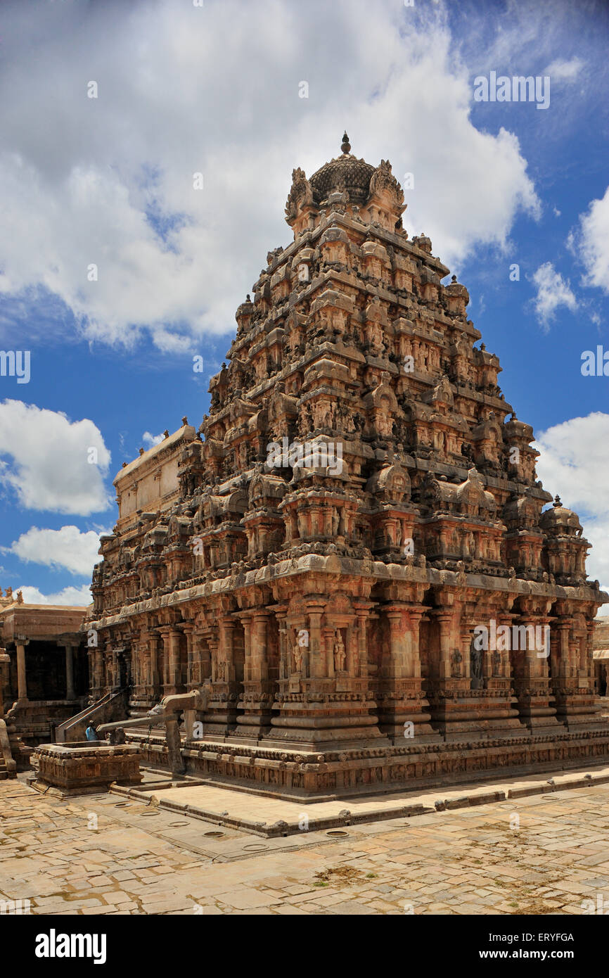 Tempio Airavatheeswara ; Darasuram Dharasuram ; Tamil Nadu ; India Foto Stock