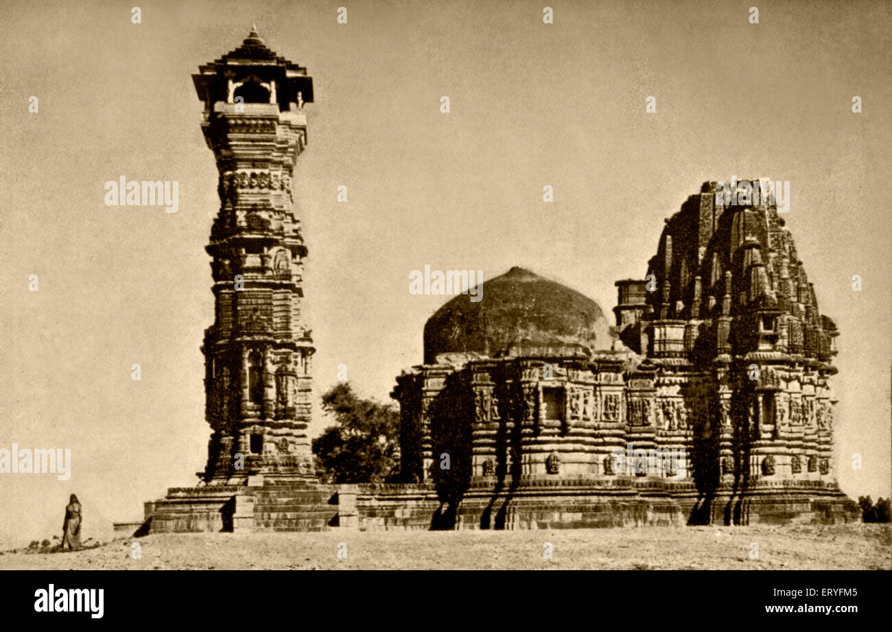 Vecchia immagine annata 1900 di kitti stampha ; Chittorgarh ; Rajasthan ; India Foto Stock