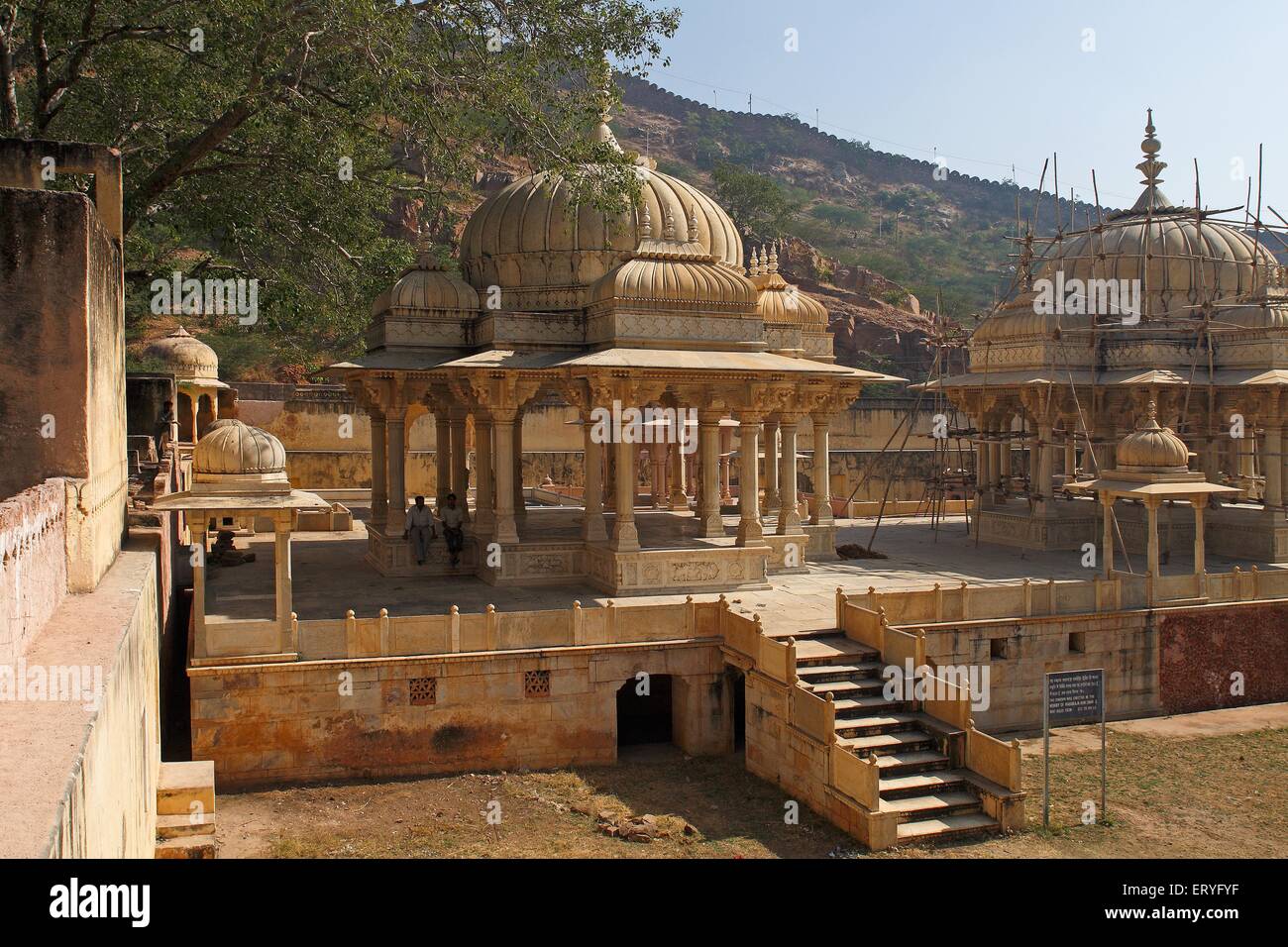 Sawai Jai Singh cenotafio royal getore gaitor ; Jaipur ; Rajasthan ; India Foto Stock