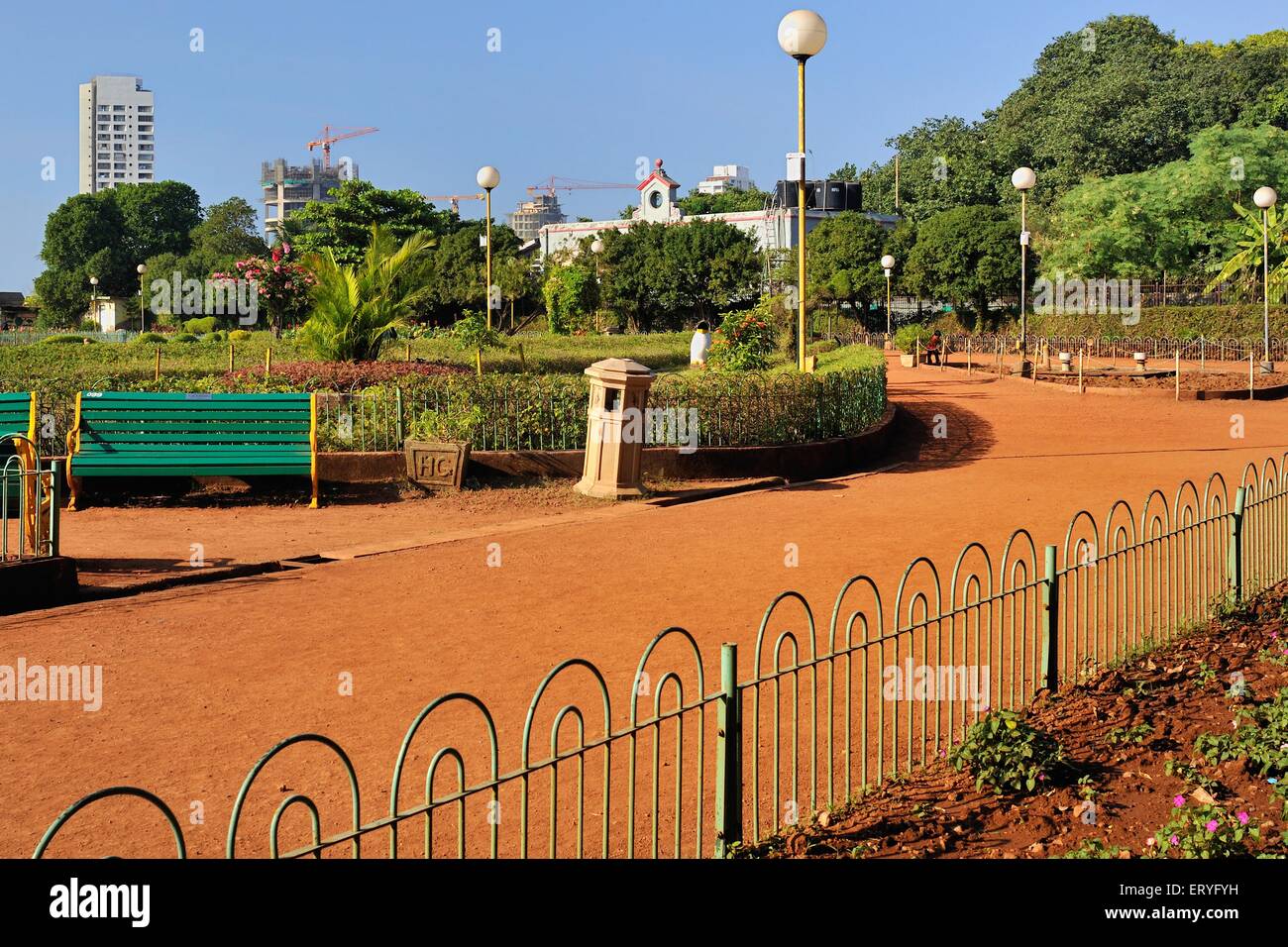 Giardino pensile , Giardini di Pherozeshah Mehta ; collina di Malabar ; Bombay , Mumbai ; Maharashtra ; India , Asia Foto Stock
