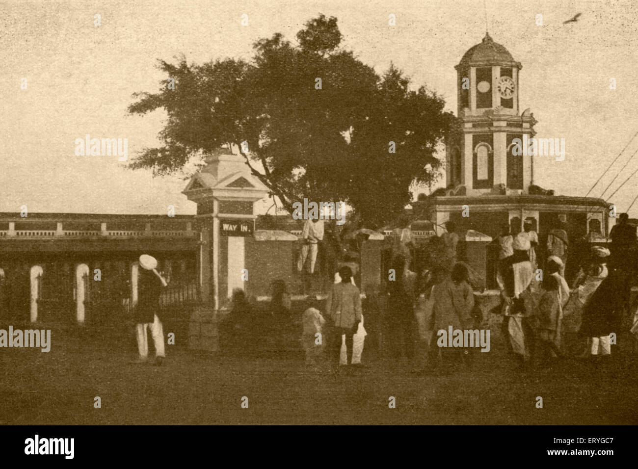 Vecchio mercato anni '1900 Bangalore Karnataka India Foto Stock
