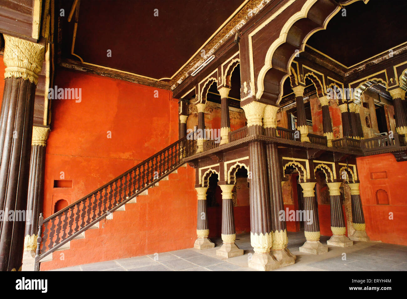 Sulta Tipu palace ; Bangalore ; Karnataka ; India Foto Stock
