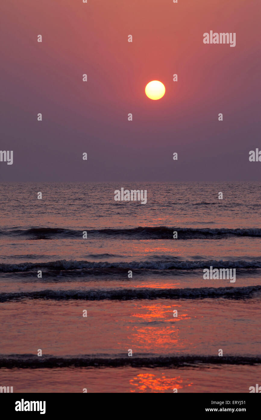 Spiaggia di nagaon alibaug Raigad Maharashtra India Asia Foto Stock