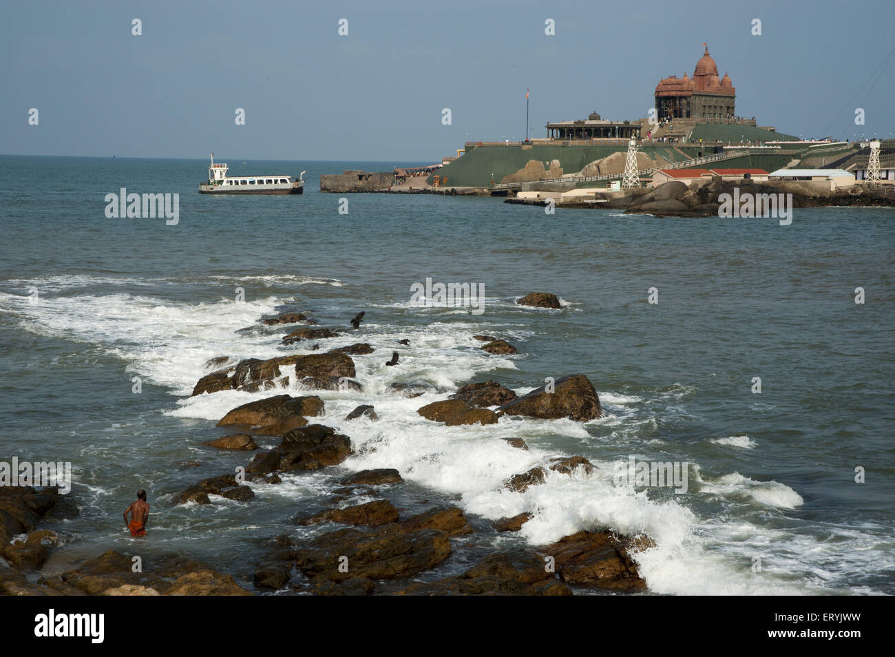 Swami Vivekananda Rock Memorial kanyakumari a Tamilnadu India Foto Stock