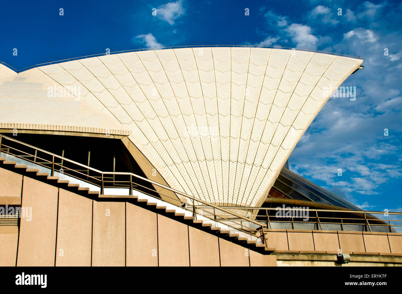 Architettura dell'Opera House di Sydney ; Sydney ; nuovo Galles del Sud ; Australia Foto Stock