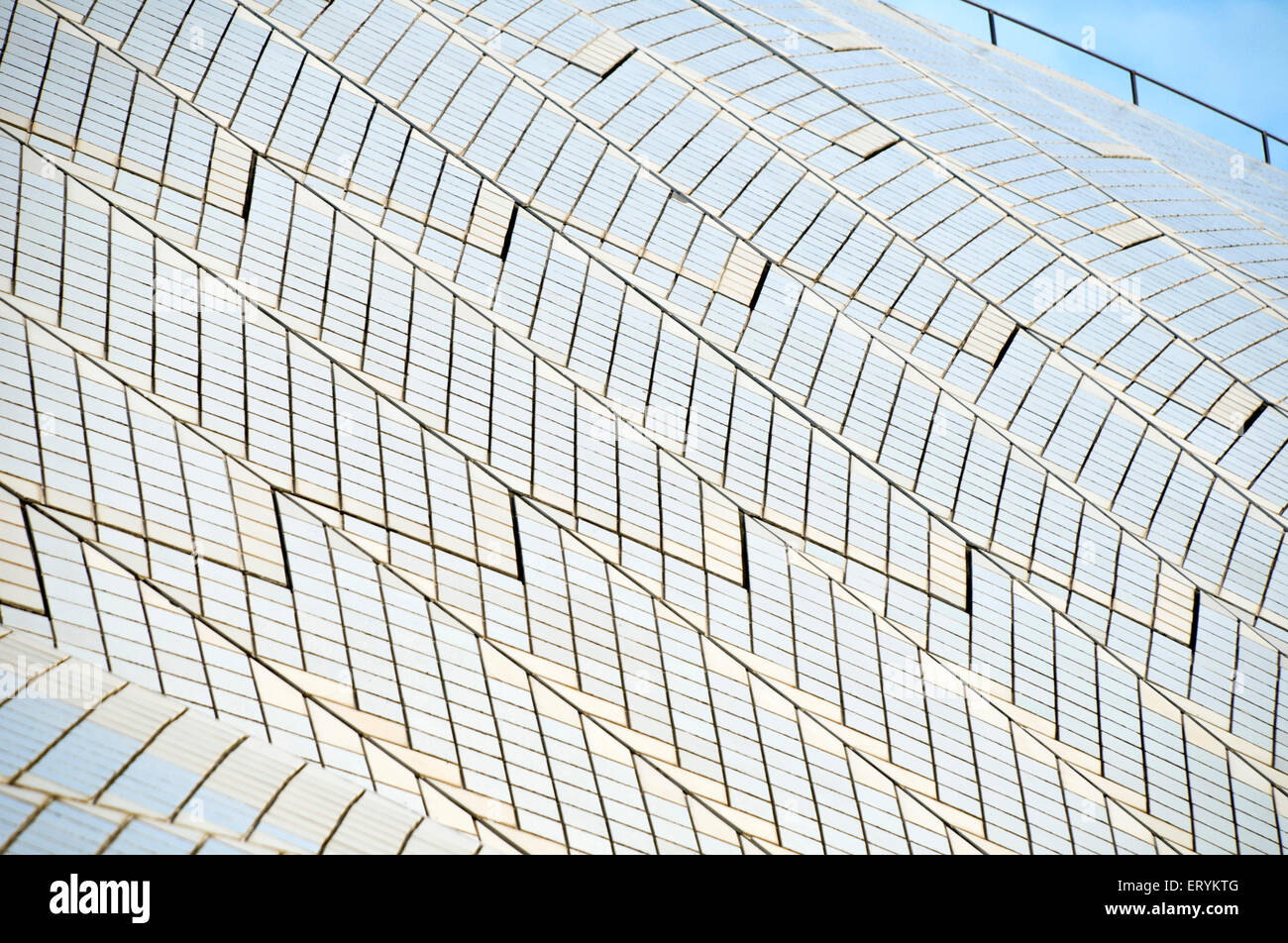 Architettura dell'Opera House di Sydney ; Sydney ; nuovo Galles del Sud ; Australia Foto Stock