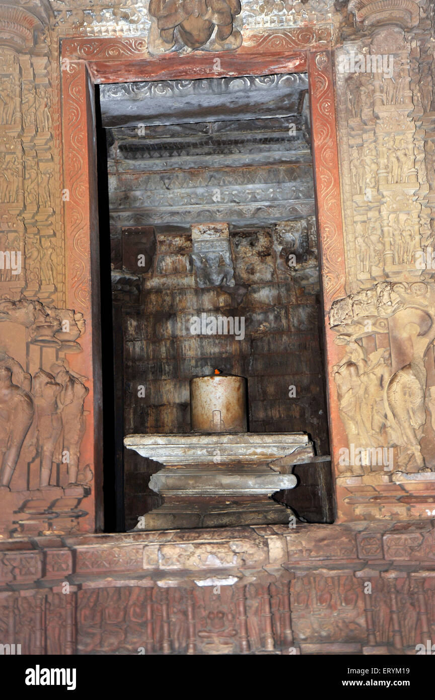 Signore Shiva linga kandariya mahadeva temple khajuraho Madhya Pradesh India Asia Foto Stock