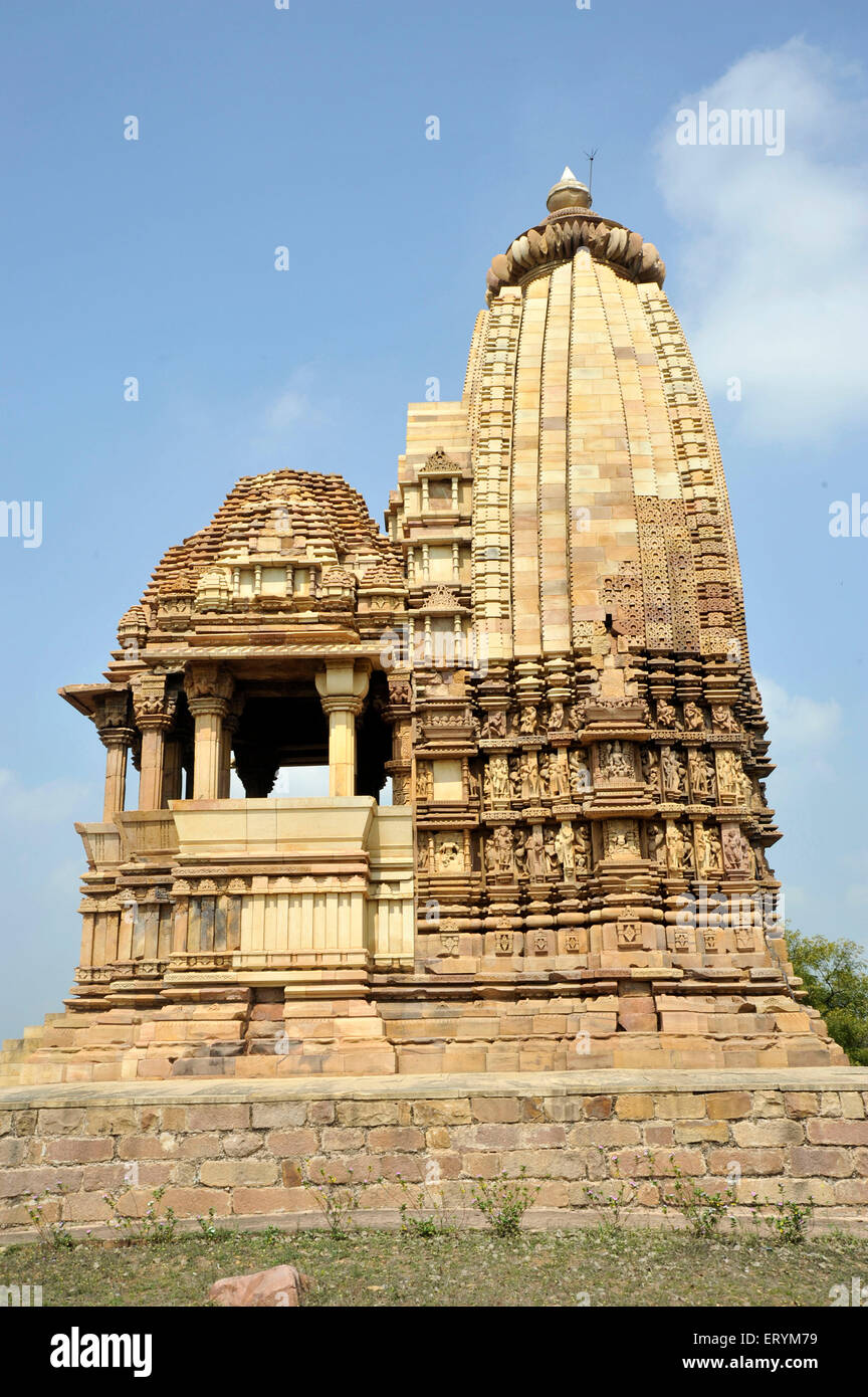 Tempio Chaturbhuja Khajuraho Madhya Pradesh India Asia Foto Stock