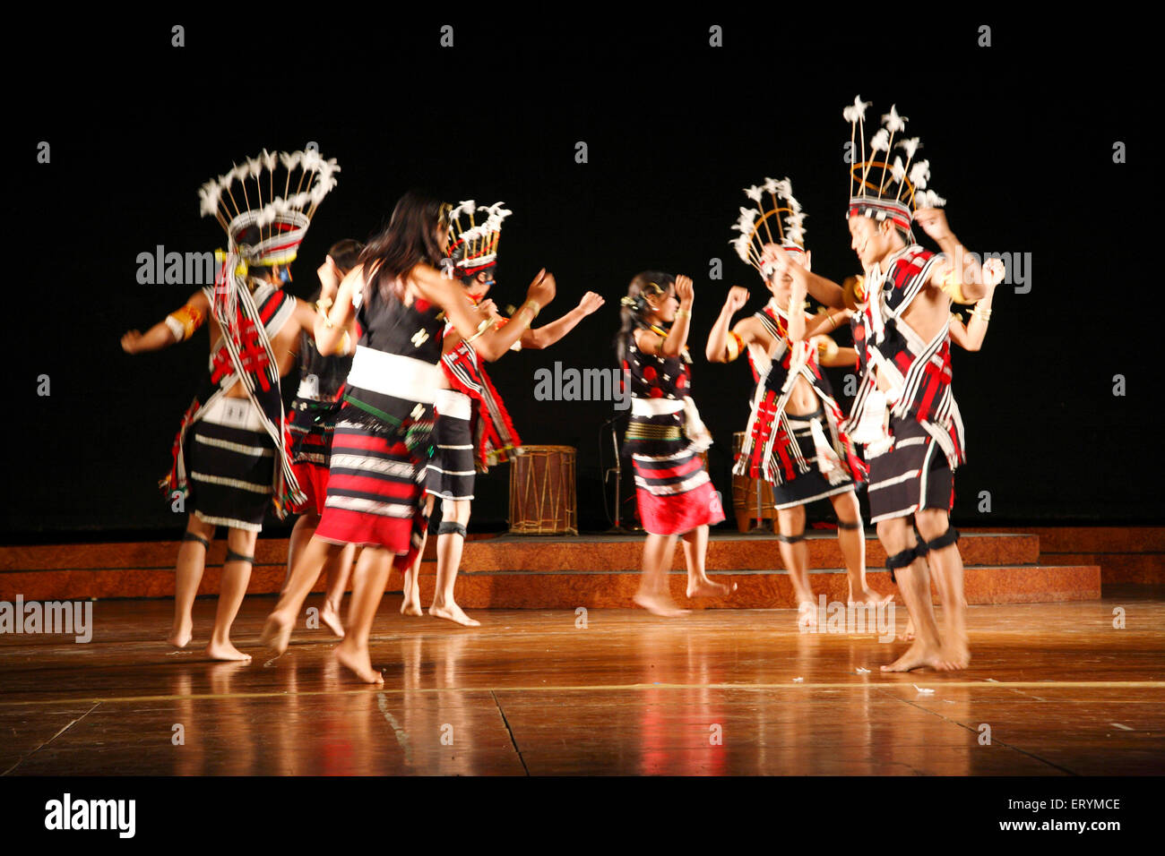 Roina danza del Nagaland ; India n. MR Foto Stock