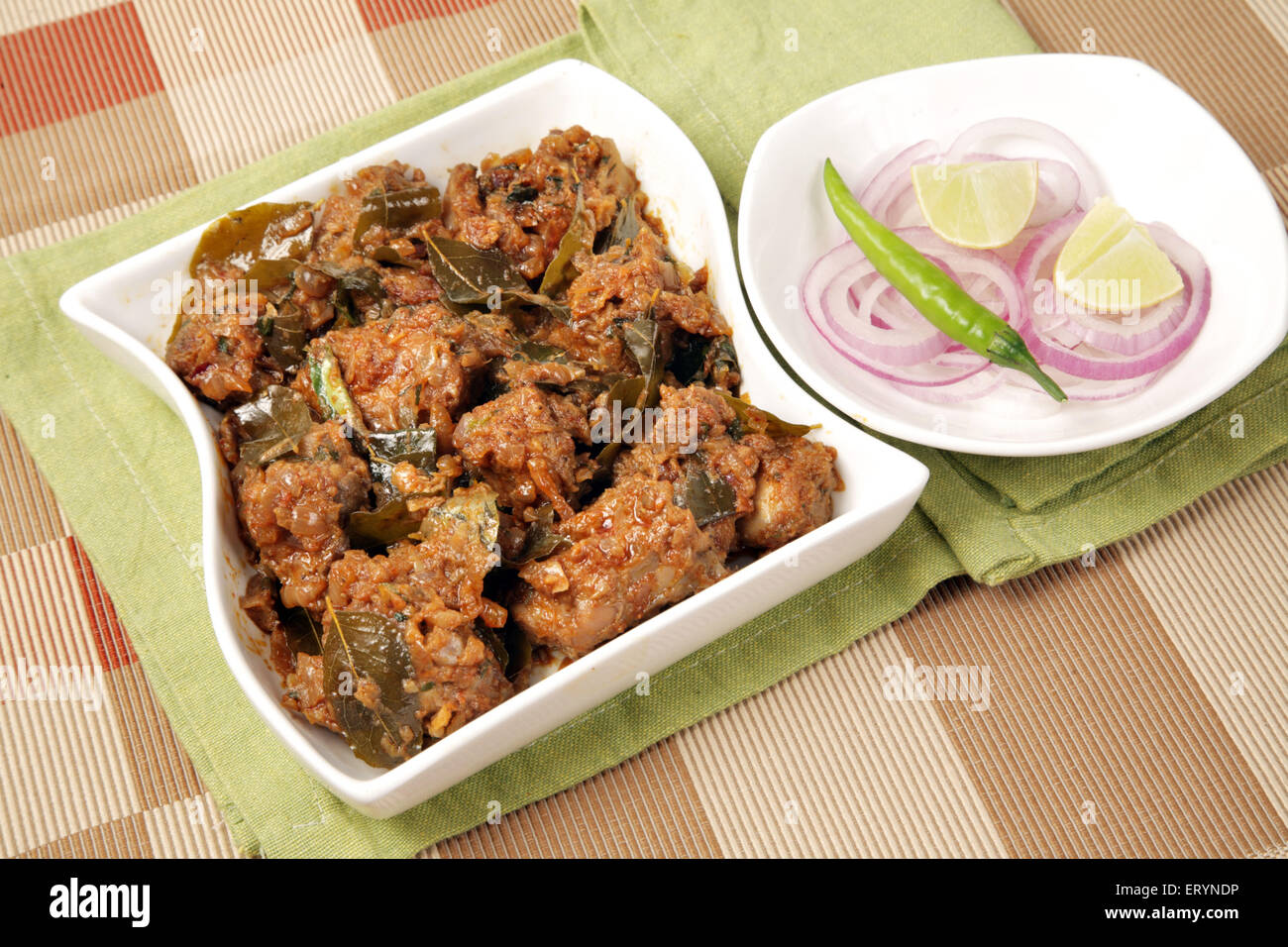 Non cibo vegetariano pollo India Asia PR#743Ah Foto Stock