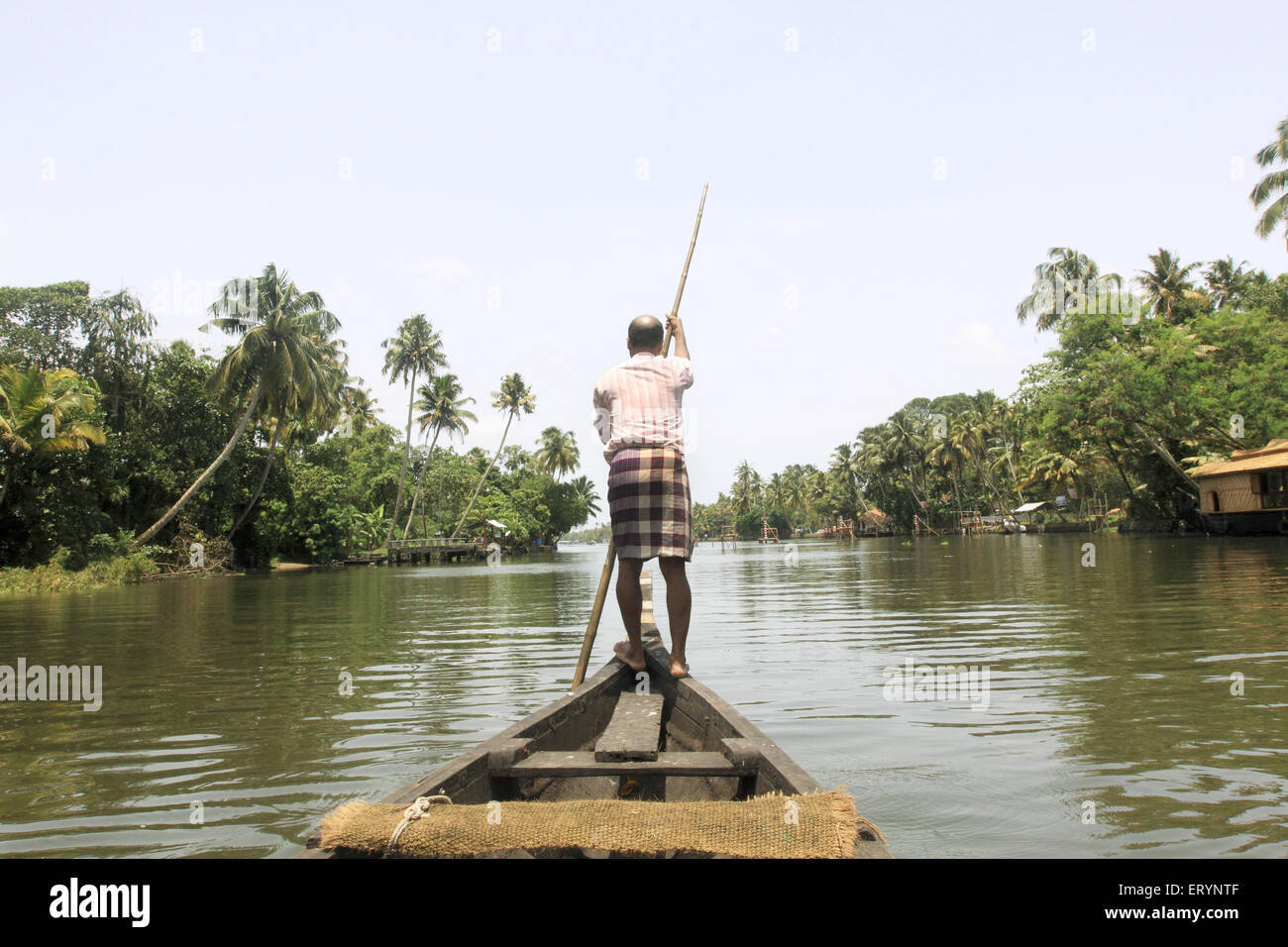 Snake boat race sul lago punnamada ; Alleppey ; Alappuzha ; Kerala ; India Foto Stock