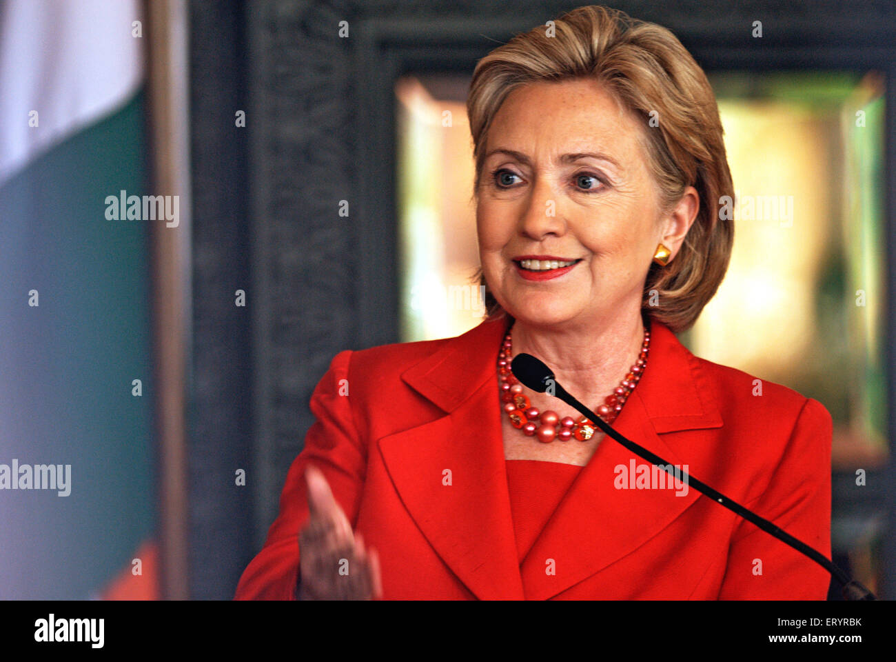 Hillary Clinton dagli Stati Uniti d'America Foto Stock