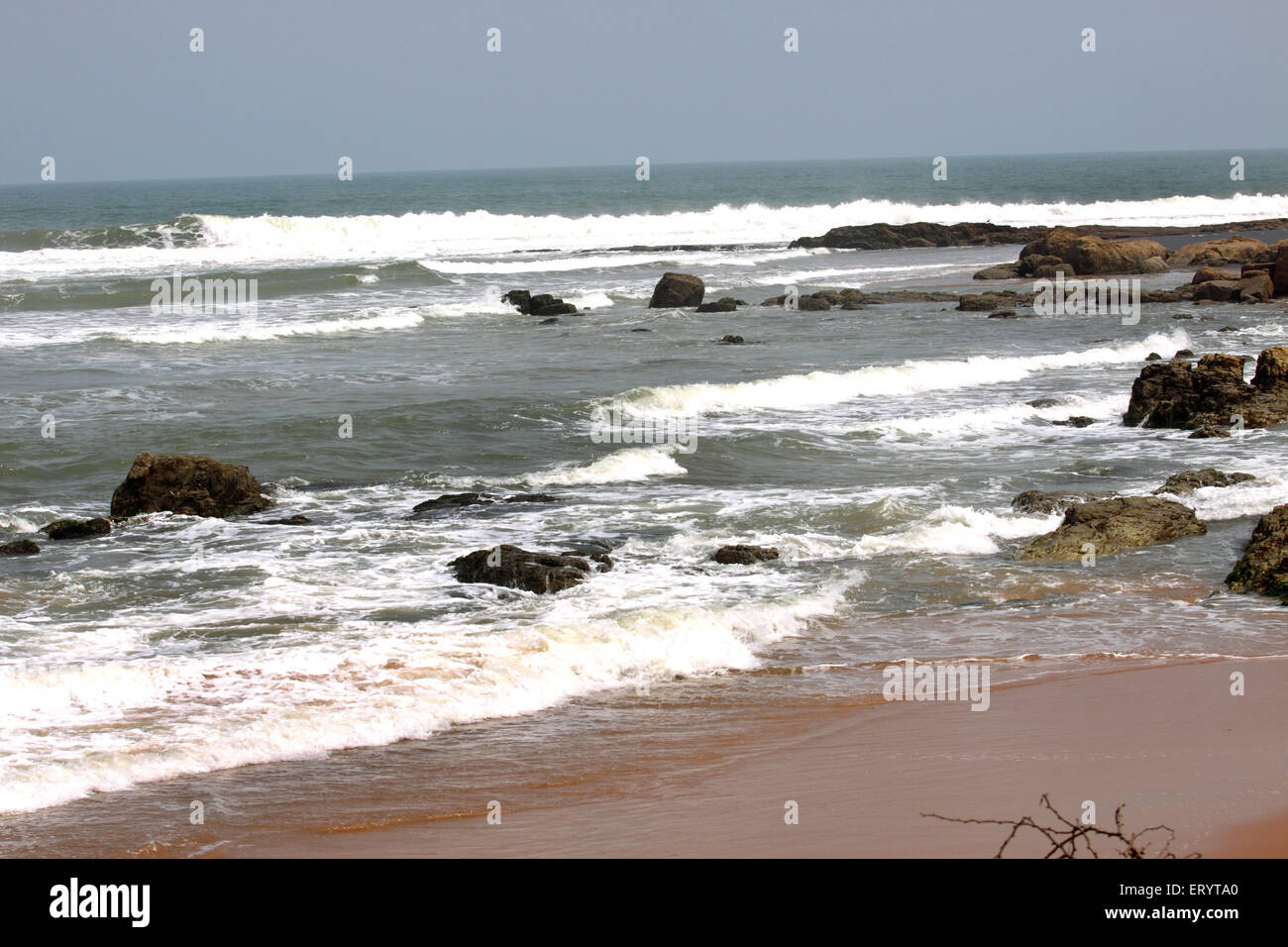 Bheemili Beach , Bheemunipatnam , Bhimlipatam , Bheemli , Bhimili , Visakhapatnam , Andhra Pradesh , India , Asia Foto Stock