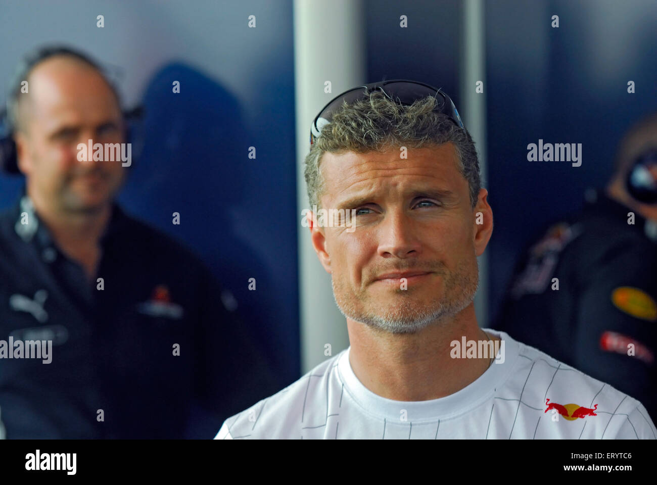 David Coulthard, pilota britannico, David Marshall Coulthard, presentatore, commentatore, giornalista, Scozia, Regno Unito, Foto Stock