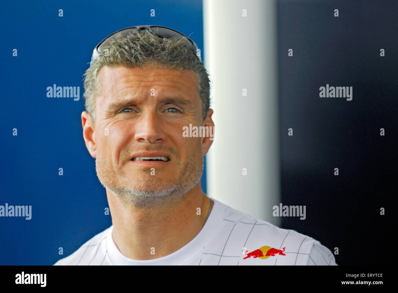David Coulthard, pilota britannico, David Marshall Coulthard, presentatore, commentatore, giornalista, Scozia, Regno Unito, Foto Stock