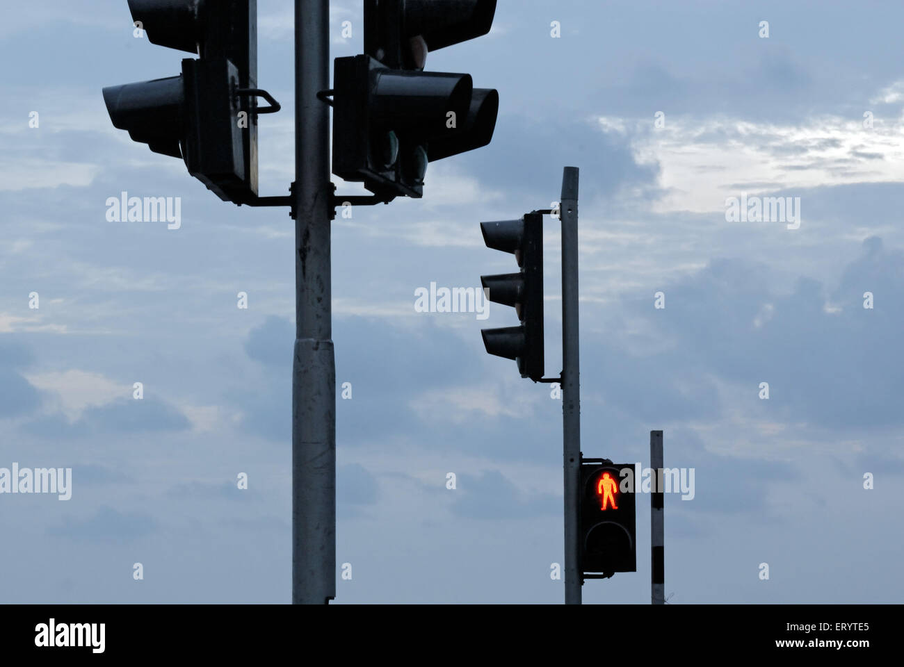 Segnali , Marine Drive , Bombay , Mumbai , Maharashtra , India , Asia Foto Stock