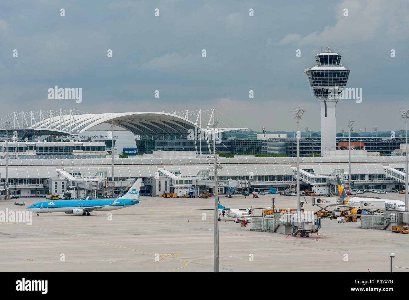 Aeroporto di Monaco di Baviera con KLM AEREO Foto Stock