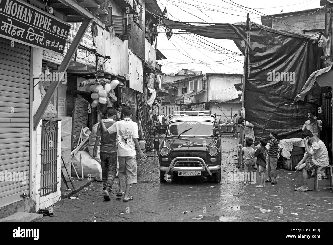 Dharavi slum ; Mumbai Bombay ; Maharashtra ; India Foto Stock