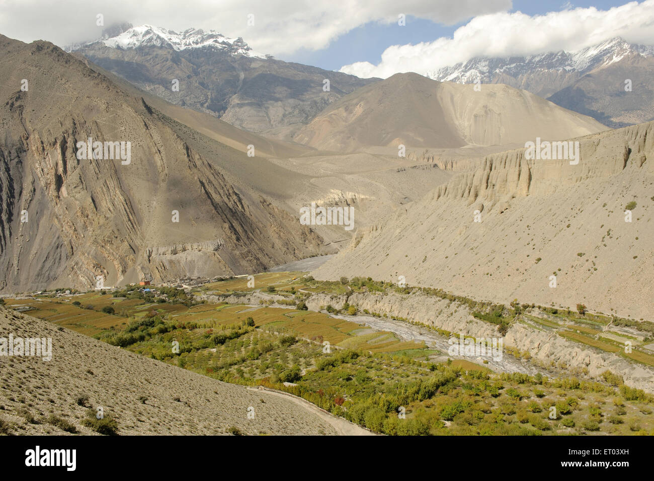 Paesaggio , Kagbeni , Tashi Kang , Nepal , Repubblica Democratica del Nepal , Asia meridionale , Asia Foto Stock