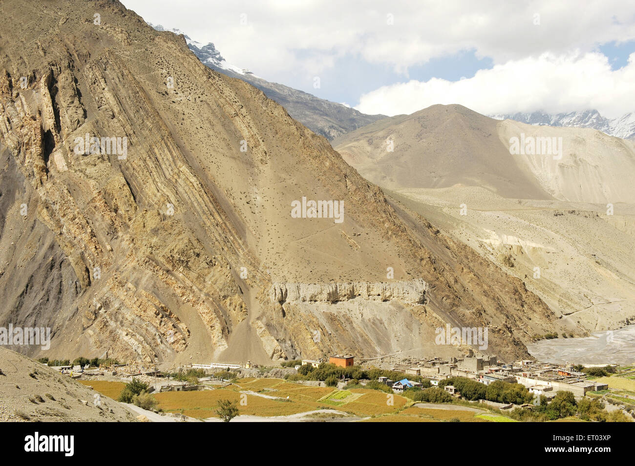 Paesaggio , Kagbeni , Tashi Kang , Nepal , Repubblica Democratica del Nepal , Asia meridionale , Asia Foto Stock