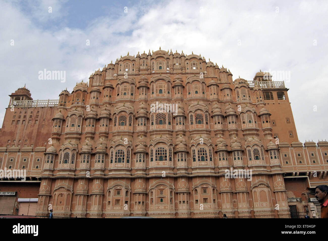 Hawa Mahal di Jaipur in Rajasthan in India Foto Stock