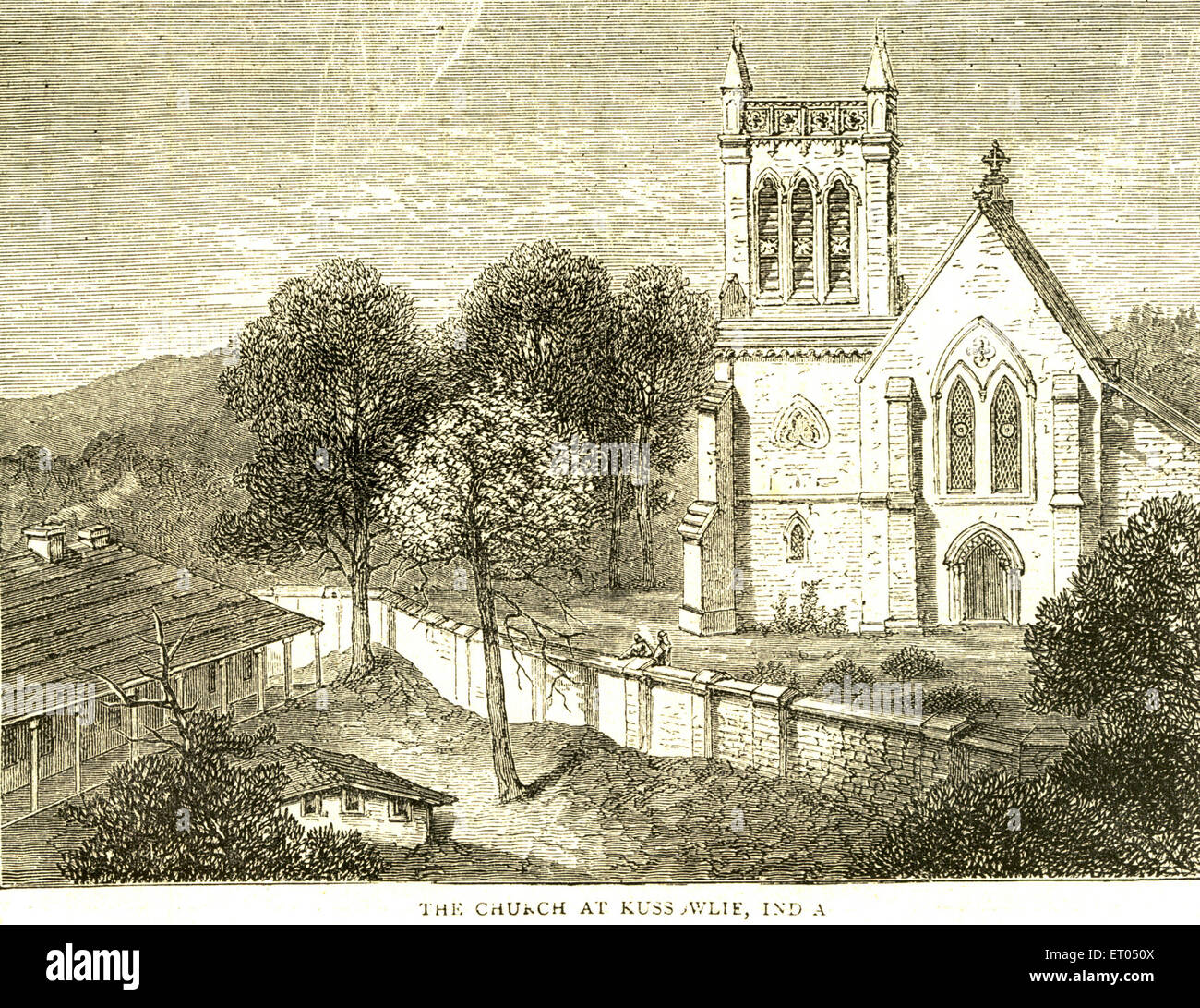 Chiesa a Kasauli ; Himachal Pradesh ; India Foto Stock