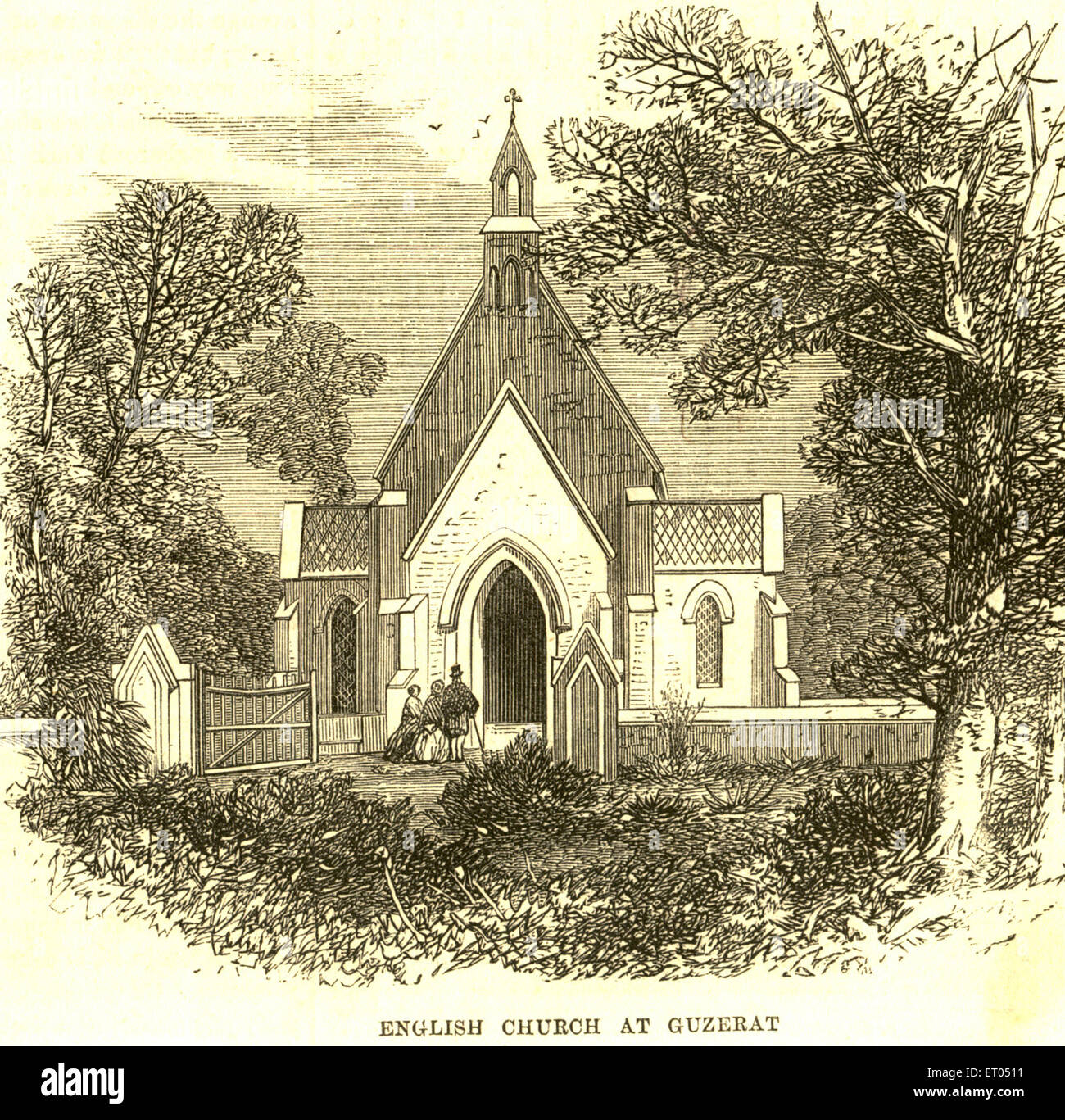 Chiesa inglese a Gujarat ; India Foto Stock