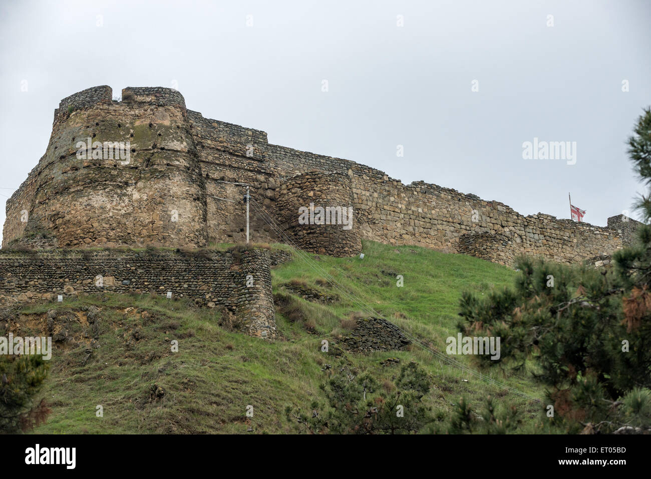 Cittadella medievale chiamato Gori fortezza a Gori town, Georgia Foto Stock