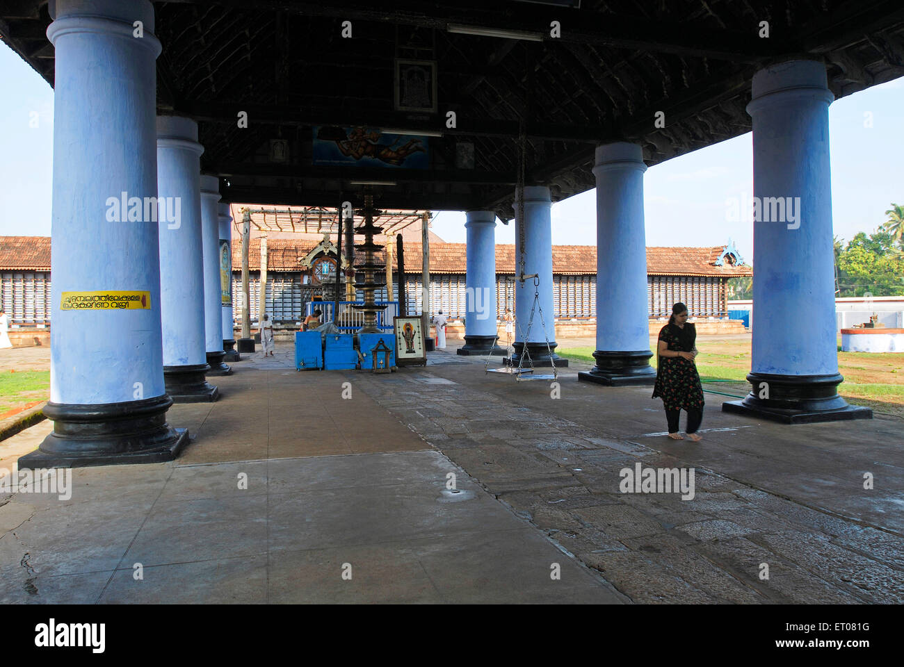 Tempio Koothambalam ; sala teatro staging Koodiyattam Koothu arte drammatica forma ; dedicata signore Bharat Rama fratello ; Trichur Foto Stock