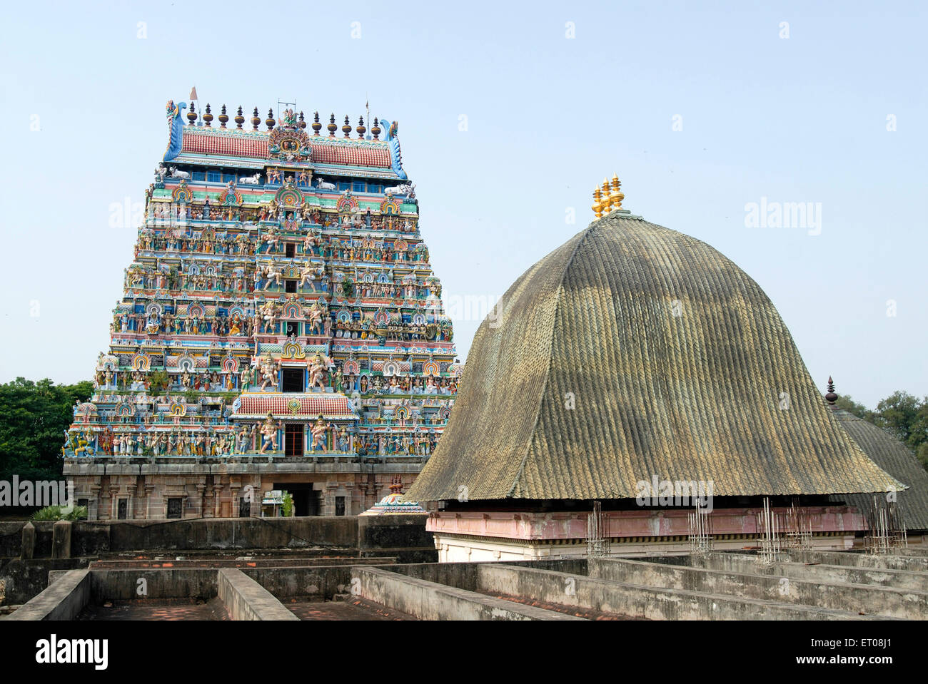 Tetto d'oro di Chidambaram Nataraja tempio ; Chidambaram ; Tamil Nadu ; India Foto Stock